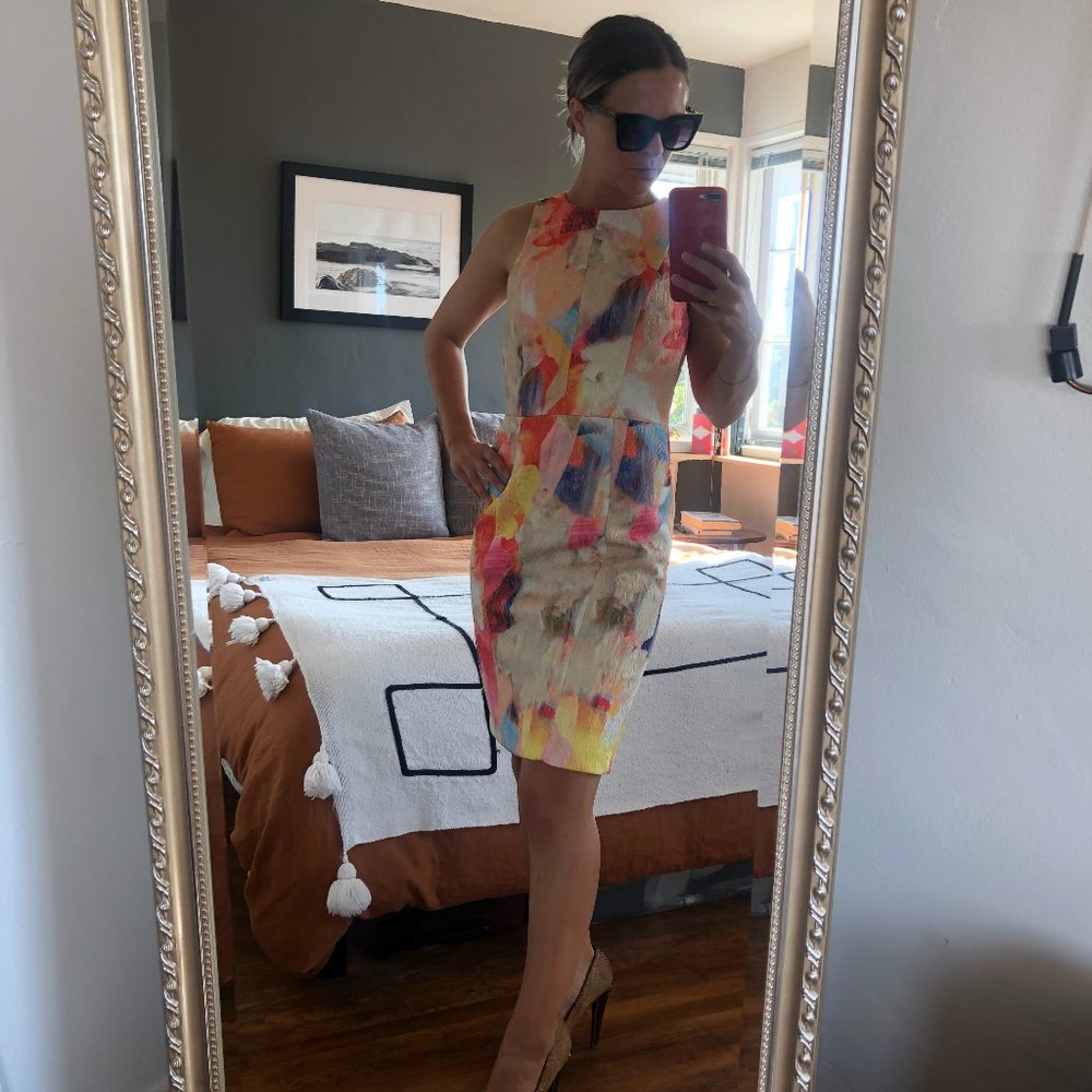 Multi-color Cocktail Dress - Picture 2 of 8